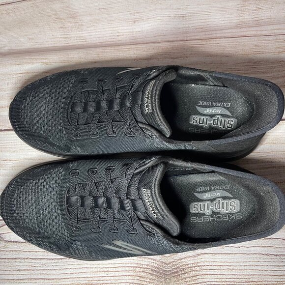 SKECHERS Men's Sz 10.5 Extra Wide Go Walk Arch Fit 2.0 Grand Hands Free Slip-In - Picture 2 of 9